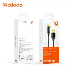 کابل شارژ سریع USB به تایپ سی 100 واتی مک دودو مدل CA-2092 و MCDODO CA-2090 طول 1.2 و 1.8 متری