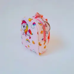 کیف هندزفری کوله مخمل یونیکورن حلقه دار - اپ شاپینگ