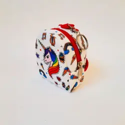 کیف هندزفری کوله مخمل یونیکورن حلقه دار - اپ شاپینگ