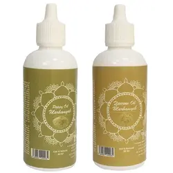 روغن تقویت کننده مو ریش و سبیل مرهم یاب مدل خشخاش و بومادران حجم 80 میلی لیتر مجموعه 2 عددی