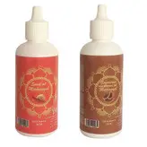 روغن تقویت کننده مو، مژه و ابرو مرهم یاب مدل گانودرما و حلزون حجم 80 میلی لیتر مجموعه 2 عددی