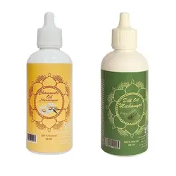 روغن تقویت کننده مو، مژه و ابرو مرهم یاب مدل شوید و بابونه حجم 80 میلی لیتر مجموعه 2 عددی