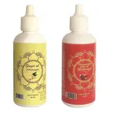 روغن تقویت کننده مو، مژه و ابرو مرهم یاب مدل هسته انار و زنجبیل حجم 80 میلی لیتر مجموعه 2 عددی