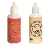 روغن تقویت کننده مو، مژه و ابرو مرهم یاب مدل آرگان و حلزون حجم 80 میلی لیتر مجموعه 2 عددی