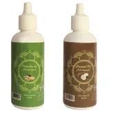 روغن تقویت کننده مو، مژه و ابرو مرهم یاب مدل نارگیل و پسته حجم 80 میلی لیتر مجموعه 2 عددی