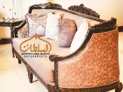 قیمت ست مبل و میز ناهار خوری کلاسیک مدل آماتیس - چوب سلطان