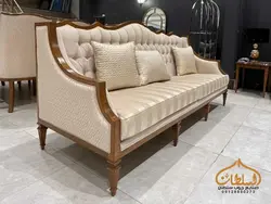 ست مبل و میز ناهار خوری کلاسیک مدل الینا - چوب سلطان