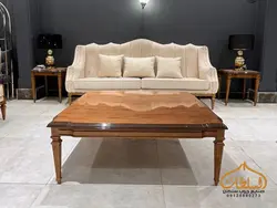 ست مبل و میز ناهار خوری کلاسیک مدل الینا - چوب سلطان