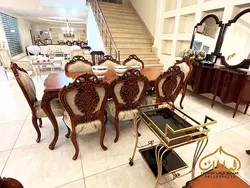 میز ناهار خوری سلطنتی مدل فدریکو | خرید اقساطی - چوب سلطان