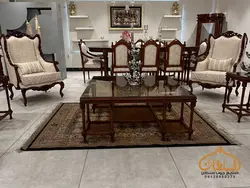 قیمت میز ناهار خوری کلاسیک مدل 507 کاجی | خریدحضوری و انلاین