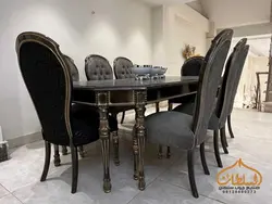 قیمت میز ناهار خوری کلاسیک مدل لوییز | تولیدی - چوب سلطان