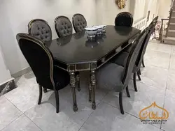 قیمت میز ناهار خوری کلاسیک مدل لوییز | تولیدی - چوب سلطان