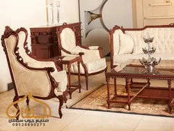 قیمت مبل کلاسیک مدل 507 کاجی * تولیدکننده * - چوب سلطان