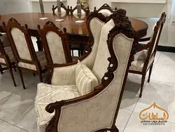 قیمت مبل کلاسیک مدل 507 کاجی * تولیدکننده * - چوب سلطان