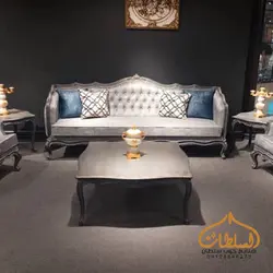 قیمت و خرید مبل کلاسیک مدل هلیا طرح فرانسوی - چوب سلطان