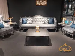 قیمت و خرید مبل کلاسیک مدل هلیا طرح فرانسوی - چوب سلطان