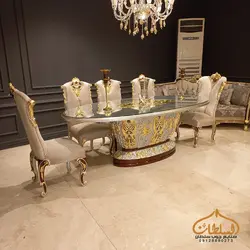 قیمت ست مبل و میز ناهارخوری و کنسول سلطان - چوب سلطان