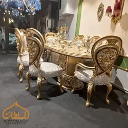 ست مبل و میز ناهارخوری و کنسول سیلور | از تولیدی - چوب سلطان