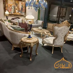 ست مبل و میز ناهارخوری و کنسول سیلور | از تولیدی - چوب سلطان