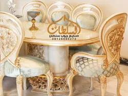 ست مبل و میز ناهارخوری و کنسول سیلور | از تولیدی - چوب سلطان