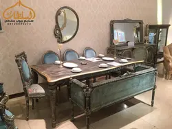 خرید ست مبل و میز ناهارخوری مدل کاجی *شیک و ساده * چوب سلطان