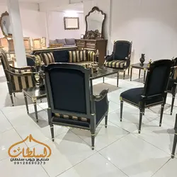 خرید ست مبل و میز ناهارخوری مدل کاجی *شیک و ساده * چوب سلطان