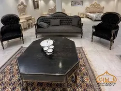 قیمت ست مبل و میز ناهار خوری کلاسیک مدل لوییز - چوب سلطان