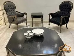 قیمت ست مبل و میز ناهار خوری کلاسیک مدل لوییز - چوب سلطان