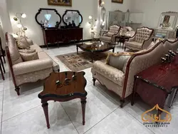 خرید ست مبل و میز ناهار خوری کلاسیک مدل کارن - چوب سلطان