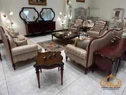 خرید ست مبل و میز ناهار خوری کلاسیک مدل کارن - چوب سلطان