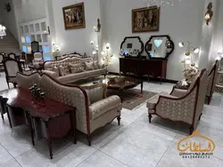 خرید ست مبل و میز ناهار خوری کلاسیک مدل کارن - چوب سلطان