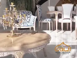 ست مبل و میز ناهار خوری کلاسیک مدل پرنس - چوب سلطان