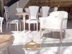 ست مبل و میز ناهار خوری کلاسیک مدل پرنس - چوب سلطان