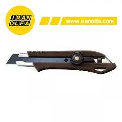 کاتر بزرگ دسته چوبی با قفل پیچی اُلفا (OLFA) ژاپن - مدل WD-L/BRN