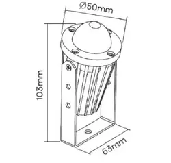 جت لایت ۳ وات پارس شعاع - کالای برق نورانور