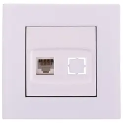 شبکه جهان الکتریک مدل کریستال سفید - کالای برق نورانور