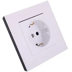 پریز ارت دار جهان الکتریک مدل کریستال سفید - کالای برق نورانور