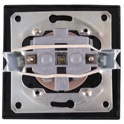 پریز ارت دار جهان الکتریک مدل کریستال مشکی - کالای برق نورانور