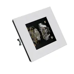 کلید تبدیل جهان الکتریک مدل کریستال سفید - کالای برق نورانور