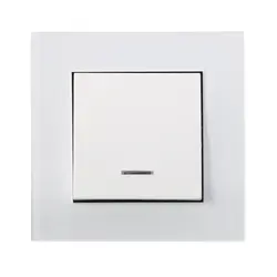 کلید تبدیل جهان الکتریک مدل کریستال سفید - کالای برق نورانور