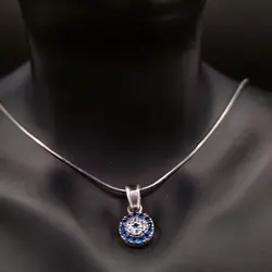 گردن اویز نقره چشم نظر