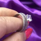 حلقه و پشت حلقه ی نقره