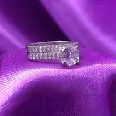 حلقه و پشت حلقه ی نقره