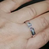 حلقه و انگشتر نقره سواروسکی