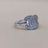 انگشتر نقره طرح شنل