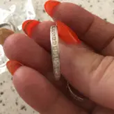 گوشواره نقره به شکل اشک پرازنگین