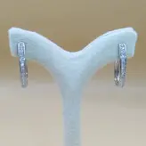 گوشواره نقره به شکل اشک پرازنگین