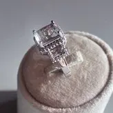 انگشتر نقره سه سنگ