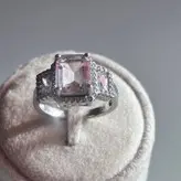 انگشتر نقره سه سنگ