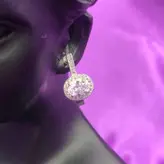 گوشواره نقره جواهرنشان زنانه